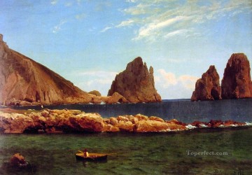 Capri Albert Bierstadt Landscapes river Oil Paintings